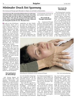 Aktuelles Ratgeber Cranio